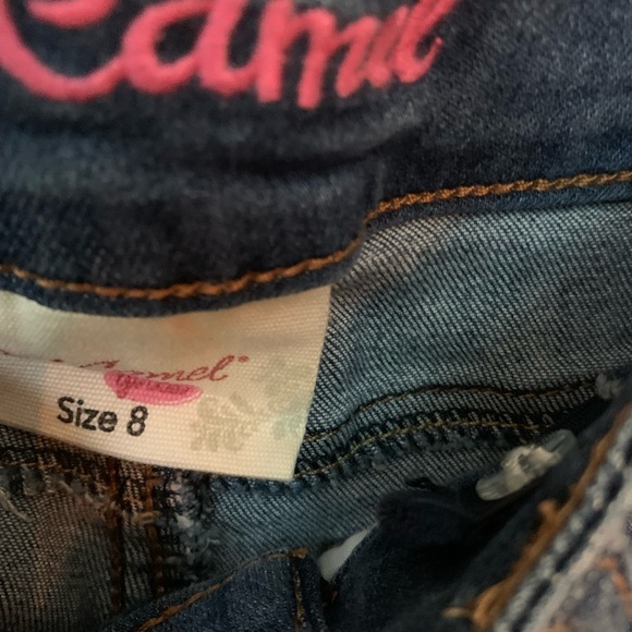 Jeans Red Camel skinny Capri denim pants Zaza Girls size 8 NWT - Picture 5 of 9